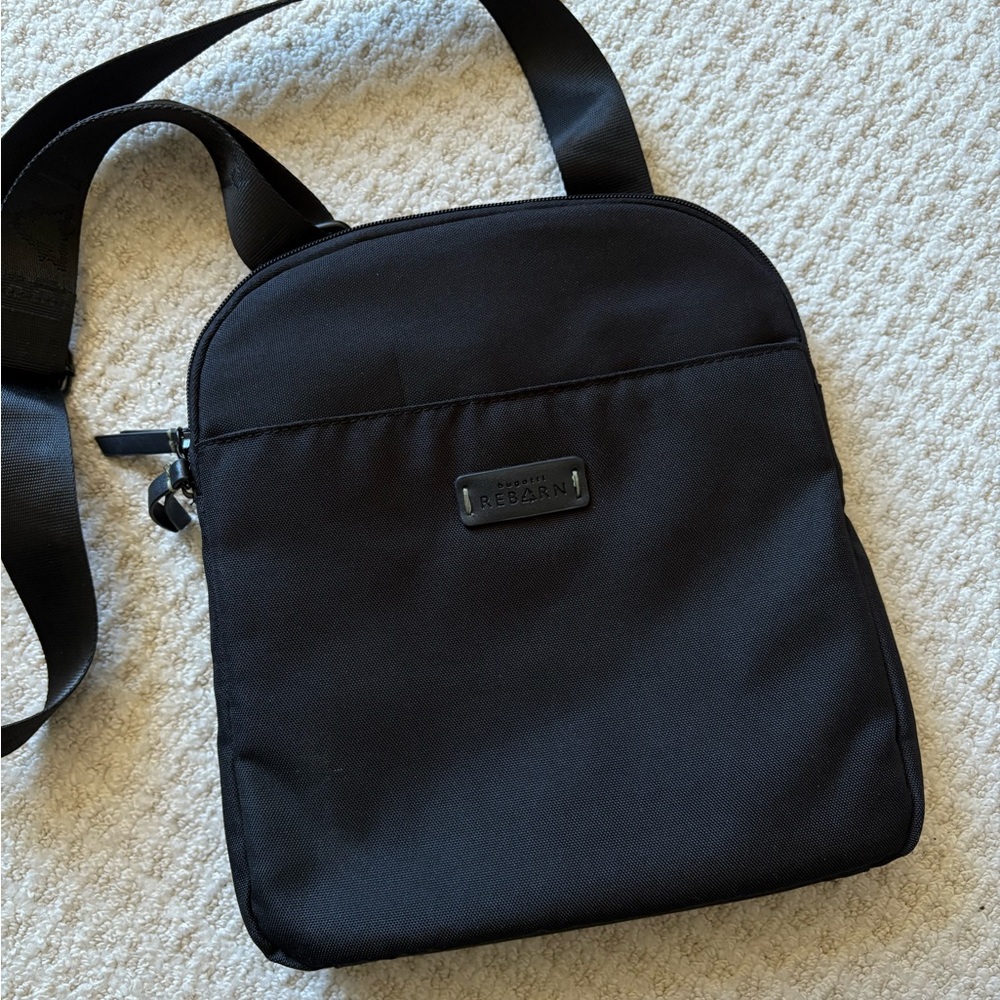 NEW Bugatti Reborn Black Slim Crossbody Bag